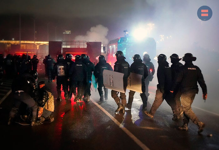 Беспорядки в Казахстане, фото rtvi.com