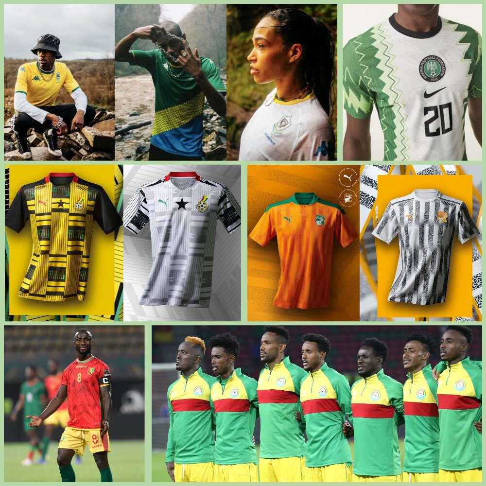 Стильный африканский футбол! Смотрим самые красивые формы на Кубке Африки-2022  от фирм Puma, Nike, Umbro и других. | 