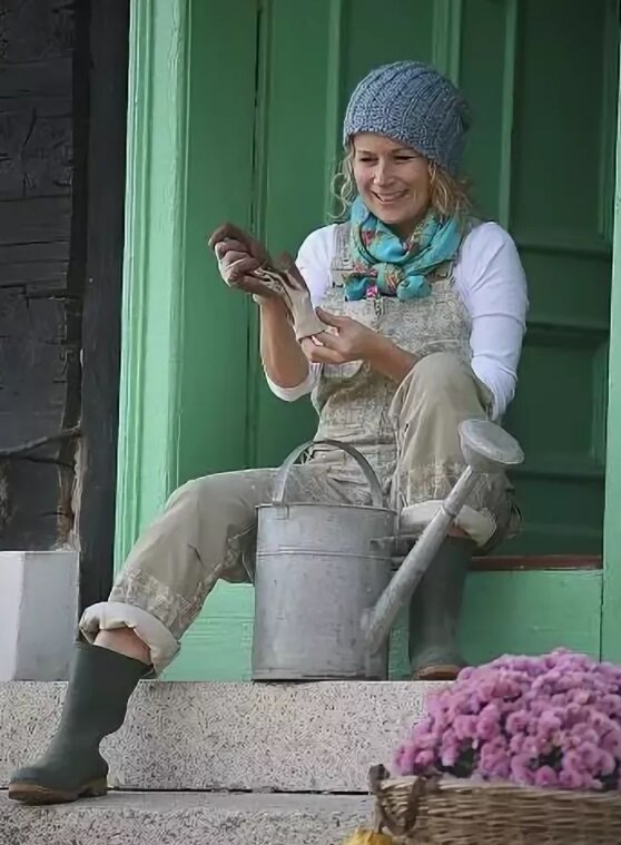 Можно и на даче выглядеть достойно (фото найдено в интернете)