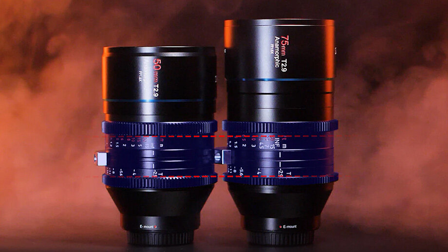 Sirui 50mm T2.9 и 75mm T2.9