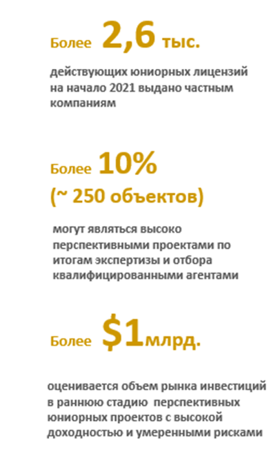 Ключевые цифры о юниорах (по данным СПБиржи и Росгеологии)