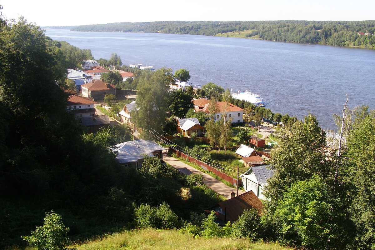 Панорама Плеса с холма Фото: Wikipedia