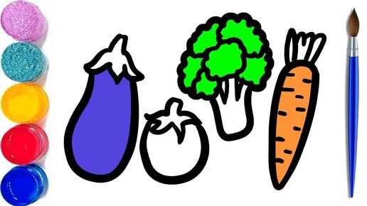 Раскраски овощей