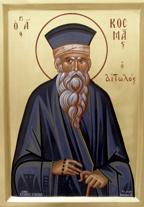 Как и святым своим Апостолам, Сам Господь помогал ему и утверждал слово его знамениями и чудесами. Источник: http://www.brooklyn-church.org/ravnoapostolnyj-kosma-etolijskij.html