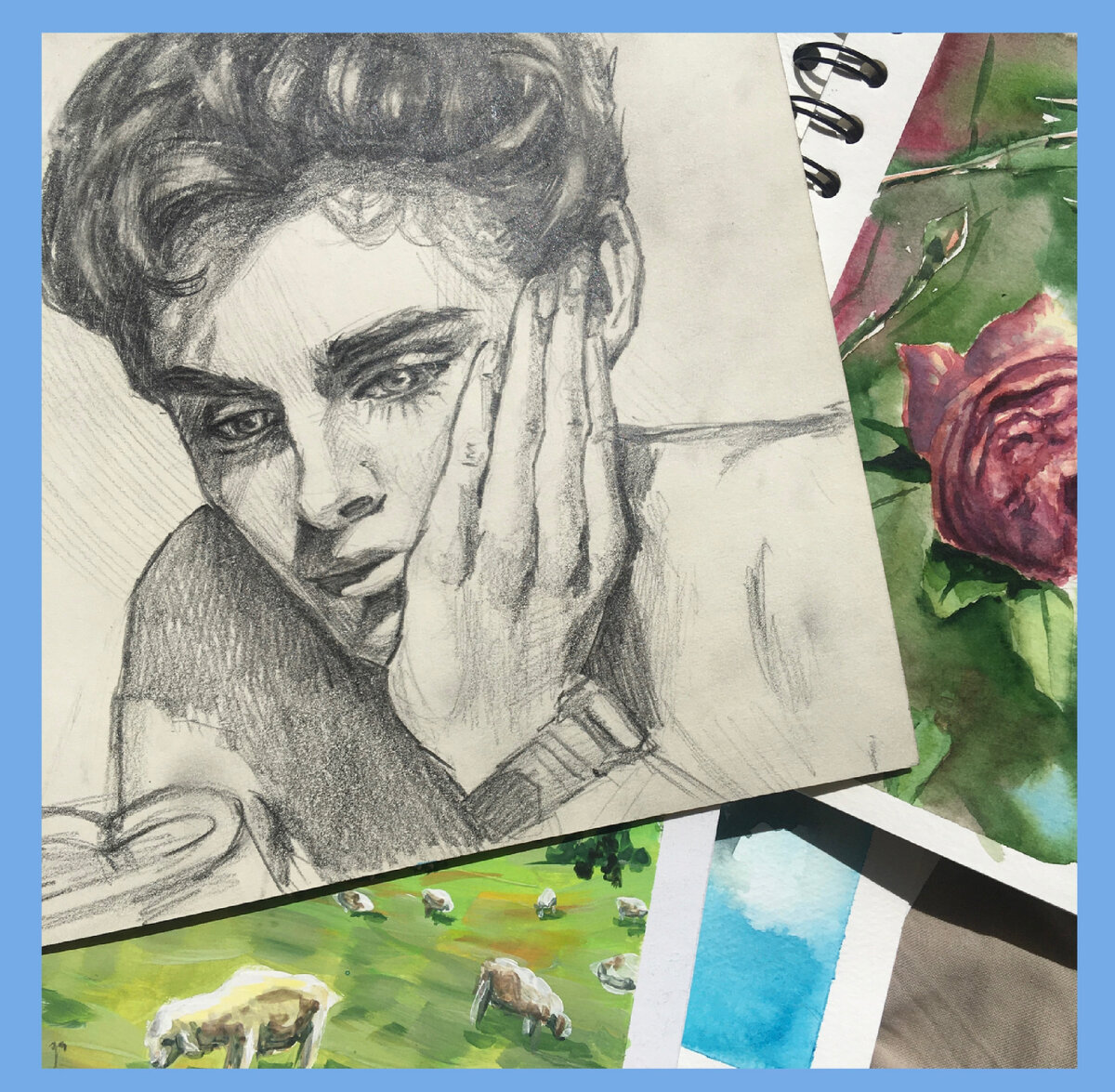 Портрет актера Тимоти Шаламе, выполнен карандашом. Как по мне, смотрится отлично.