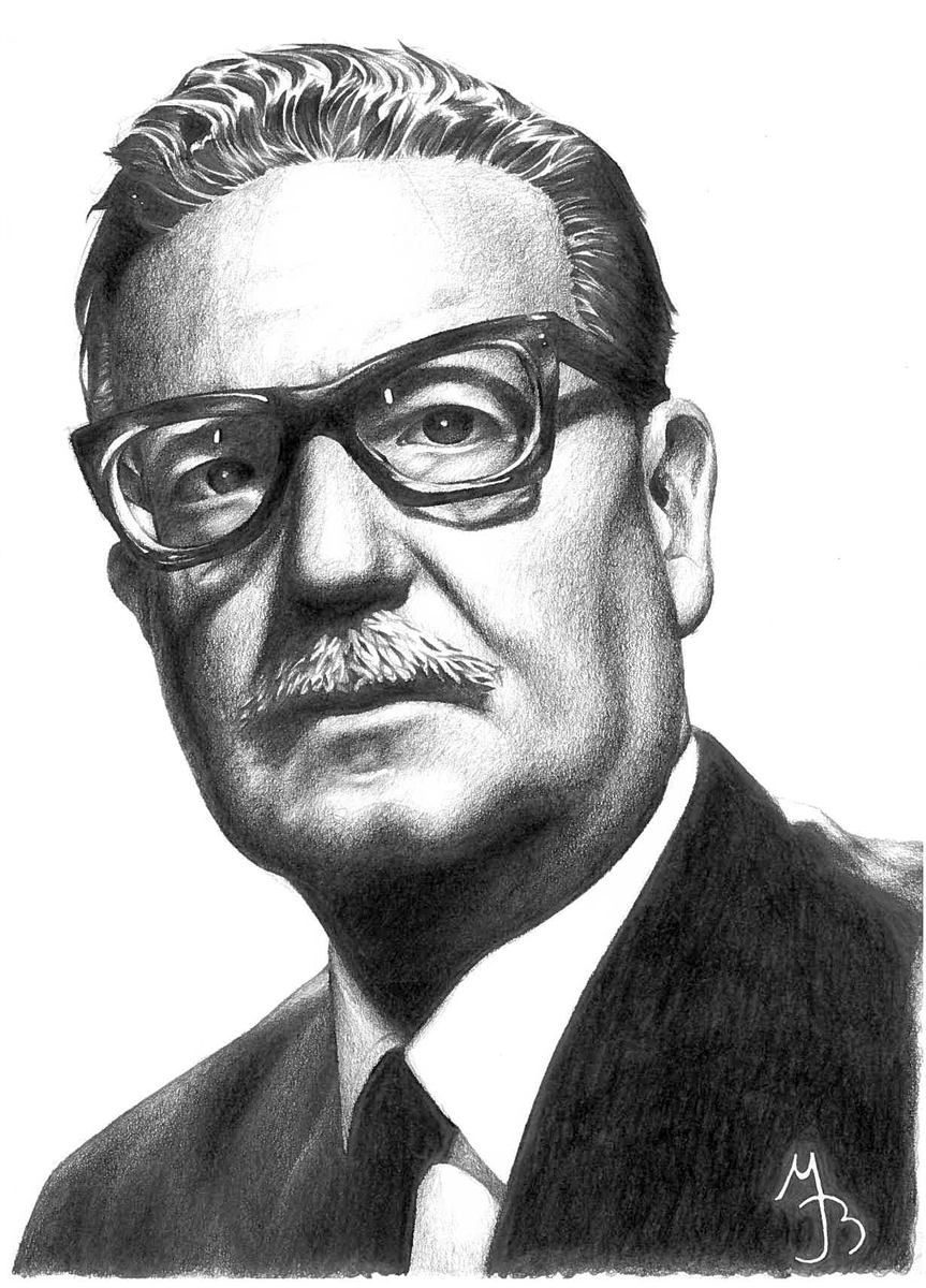 Сальвадор Альенде. Источник: http://glucosa.cl/portfolios/retrato-salvador-allende/
