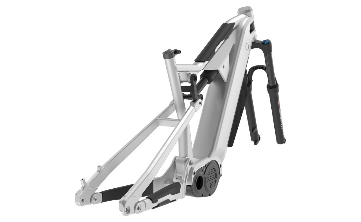 Рама, передняя и задняя подвески, а также смонтированный электромотор Sondors Rockstar