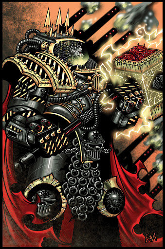 Пертурабо смотрит, как работает артиллерия...