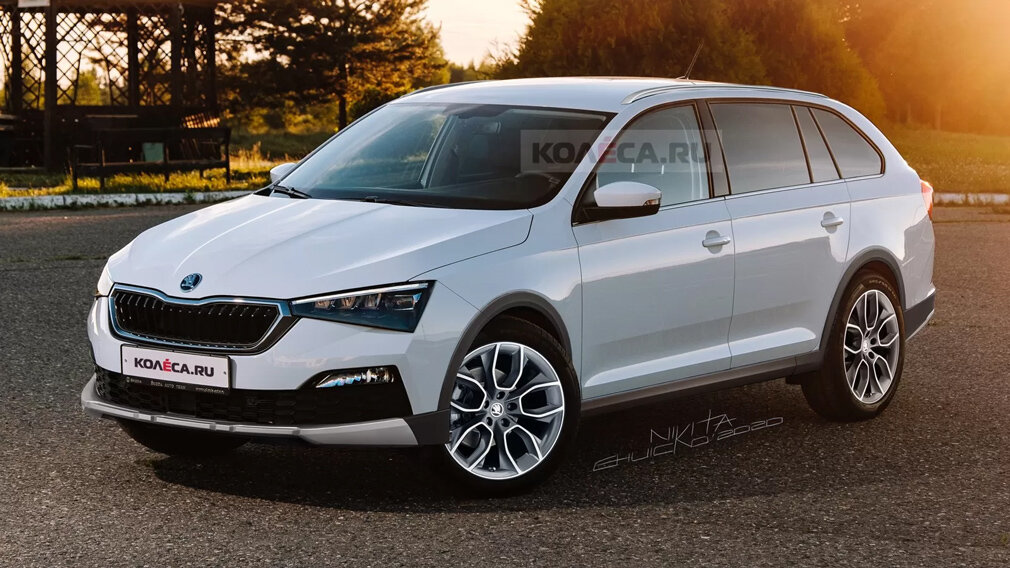 Рендер кросс-универсала Skoda Rapid/Колёса.ru