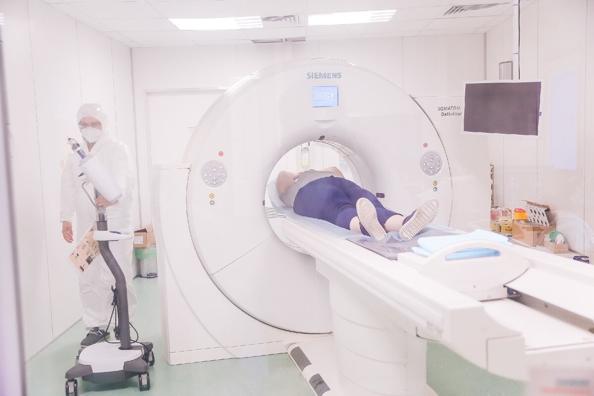 Проведение КТ-исследования легких