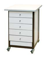 Стол подкатной с ящиками с антистатической столешницей