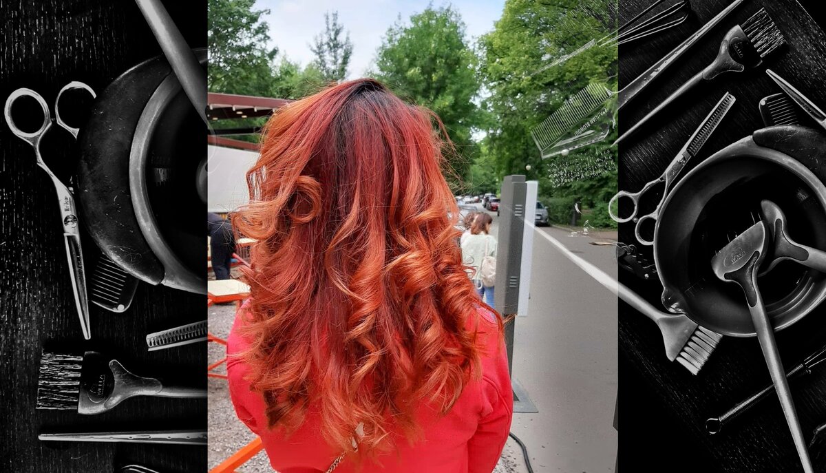 Яркое окрашивание, которое я обычно делаю себе