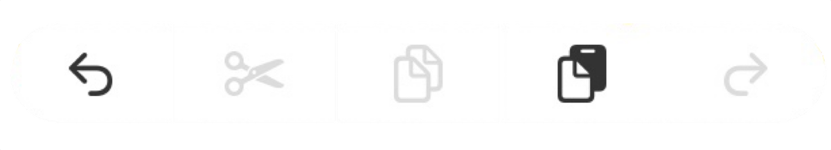 Вверху экрана должно появиться такое меню