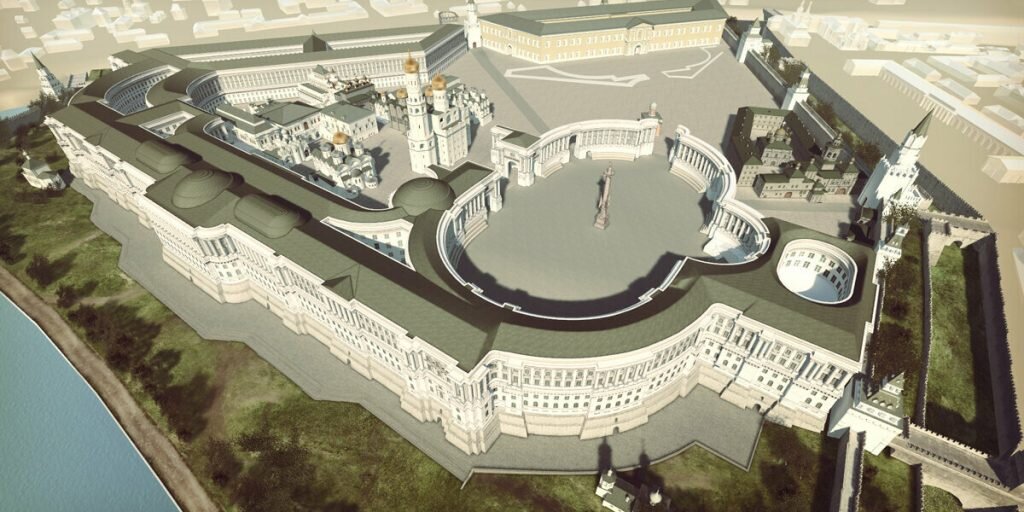 Проект Кремлёвского дворца архитектора Василия Баженова.