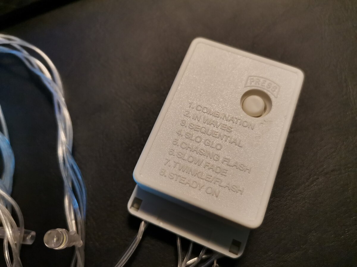 Стандартный блок управления гирляндой - 8 режимов. 