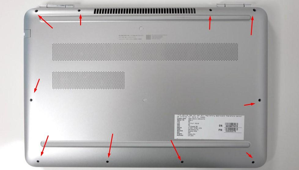 Тут нет никаких скрытых болтов и защелок. Все элементарно