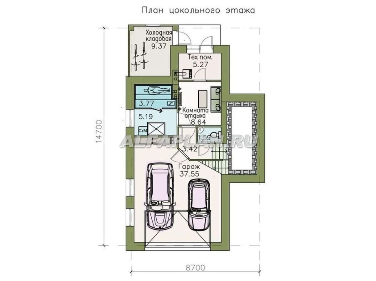 Проект экономичного дома 129А «Эврика!», 230м2, 4 спальни, гараж, сауна |  Популярные проекты домов Альфаплан | Дзен