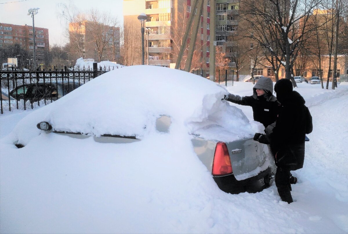 Вот такие снега выпали у нас недавно