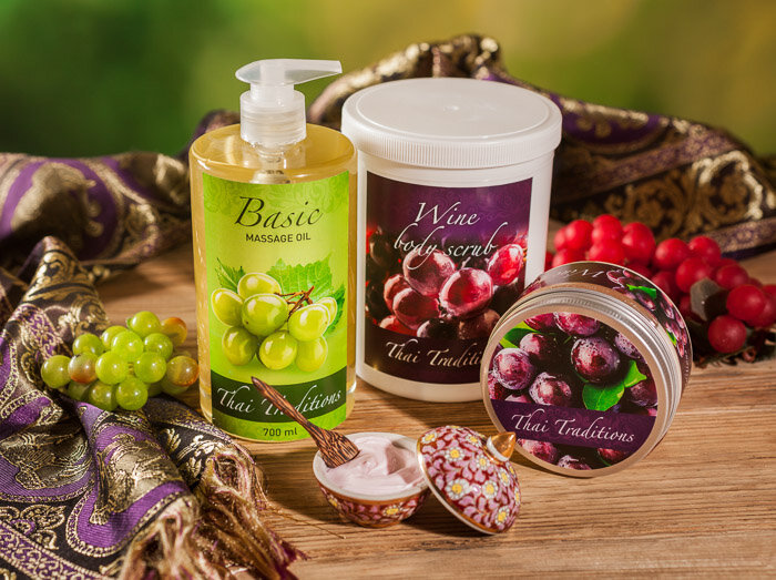 Антивозрастная серия для тела "Вино"