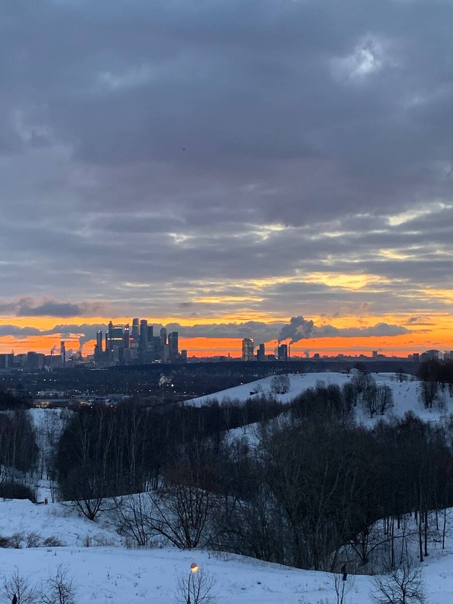 Вид на Москву-Сити и Крылатские холмы. 📸- @alinos777