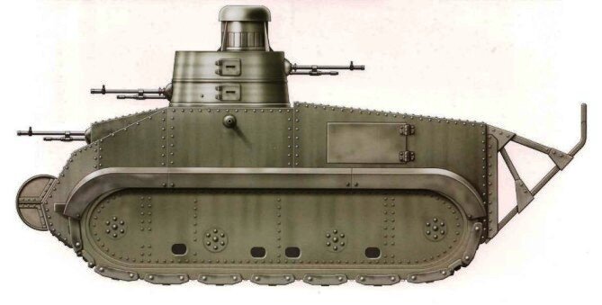 Первый танк собственной разработки был построен в Испании в 1928 году. Работы над ним велись с 1926 г. на государственном заводе «Трубиа»; руководил разработкой капитан Руис де Толедо.-2