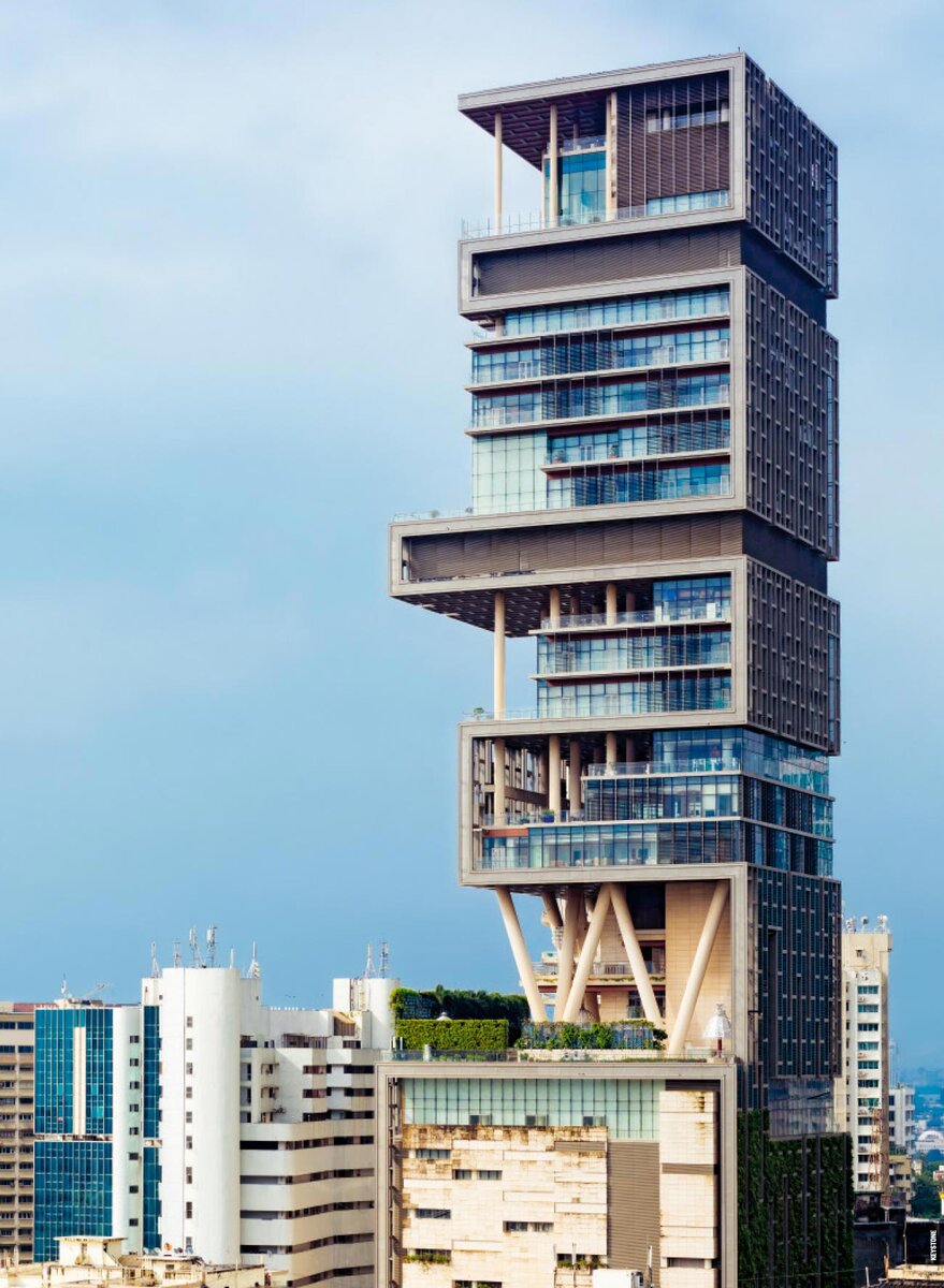 Восемь этажей. Мукеш Амбани дом в Мумбаи. Башня Антилия в Мумбаи. Residence Antilia, Мумбай.. Антилия, Мумбаи, Индия.