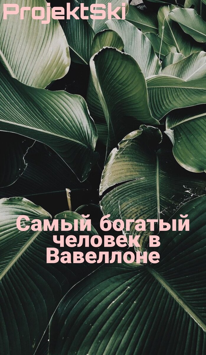 Первая книгаРассказывает нам о самом богатом человеке древнего города Вавеллон. По рассказу, два человека из-за дня в день делали одну и туже работу , и у одного из них произошло выгорание (психологически ) и он начал задумываться как же приумножать свои деньги и не жить из-за дня в день на работе. Вскоре он встретил своего старого приятеля ,который и был тем "самым богатым человеком в Вавеллоне." Он стал расспрашивать с другом  в чем его секрет в богатстве ,на что ему ответил самыми казалось бы простыми правилами которые он придерживался .1 всегда откладывать деньги с прибыли (даже если прибыль была маленькая ,но какую то часть надо все ровно отложить ).2. Находить общий язык с людьми (клиентами).3. Терпение и труд все перетрут.Остальные правила я не буду рассказывать(так как читать будет не интересно) Вы можете прочитать эту книгу в эл. виде или прослушать аудиокнигу ,написав мне в директ Оценка книге: 8/10Содержание : легко к чтению.Чтение: 4 часа