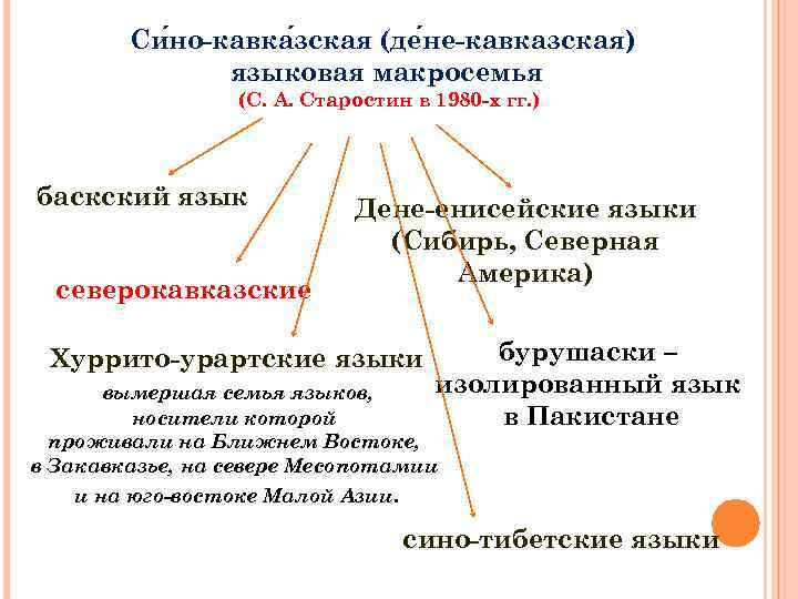 Кавказская языковая группа