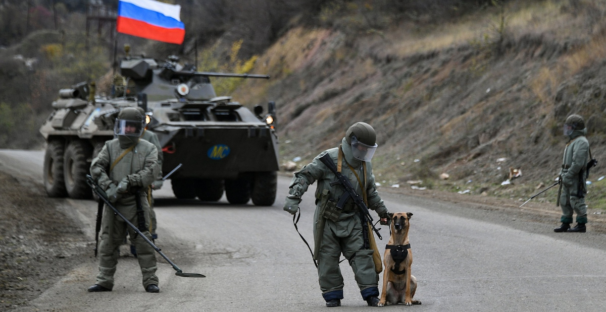 Фото взято из открытых источников. Российские миротворцы в Карабахе.