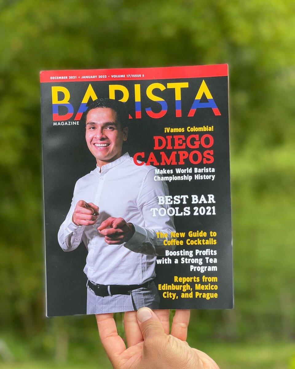 Написали в кофейном журнале (Фото из инстаграма diegocampos_27).