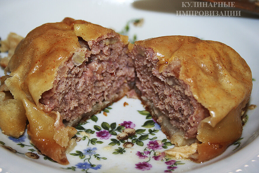 Готовые котлеты в разрезе