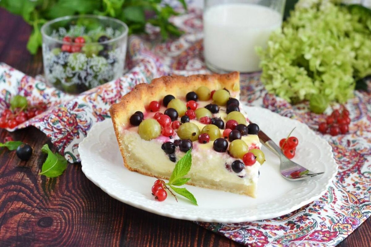 Летний, легкий и вкусный пирог