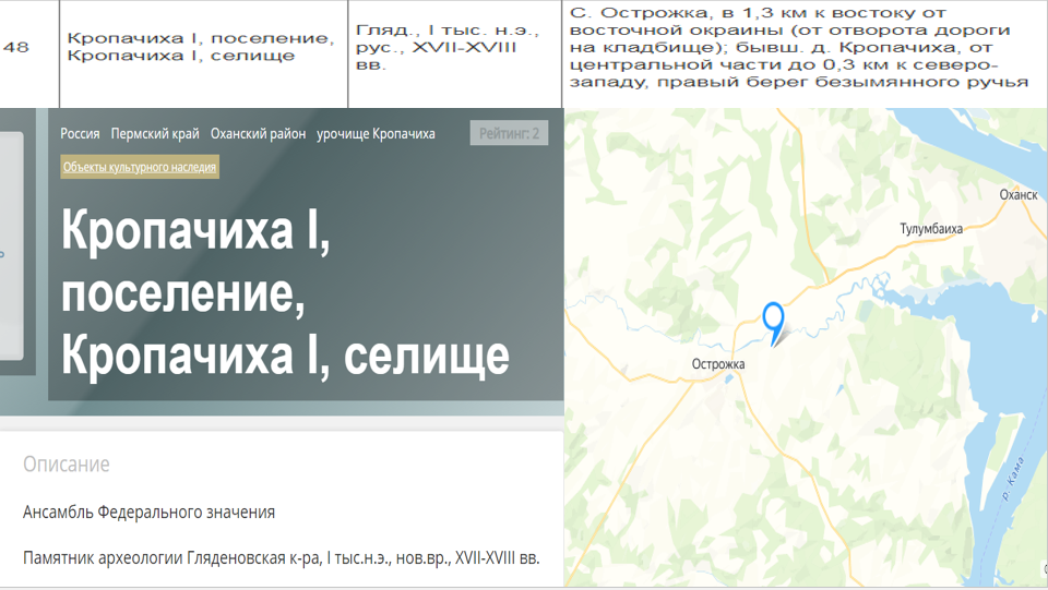 Памятник археологии