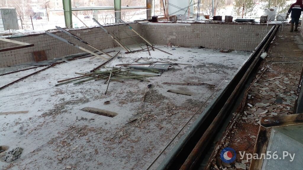    Ремонт спортшколы «Надежда» в Орске выполнен на 20%. Закончить его планируют в лету