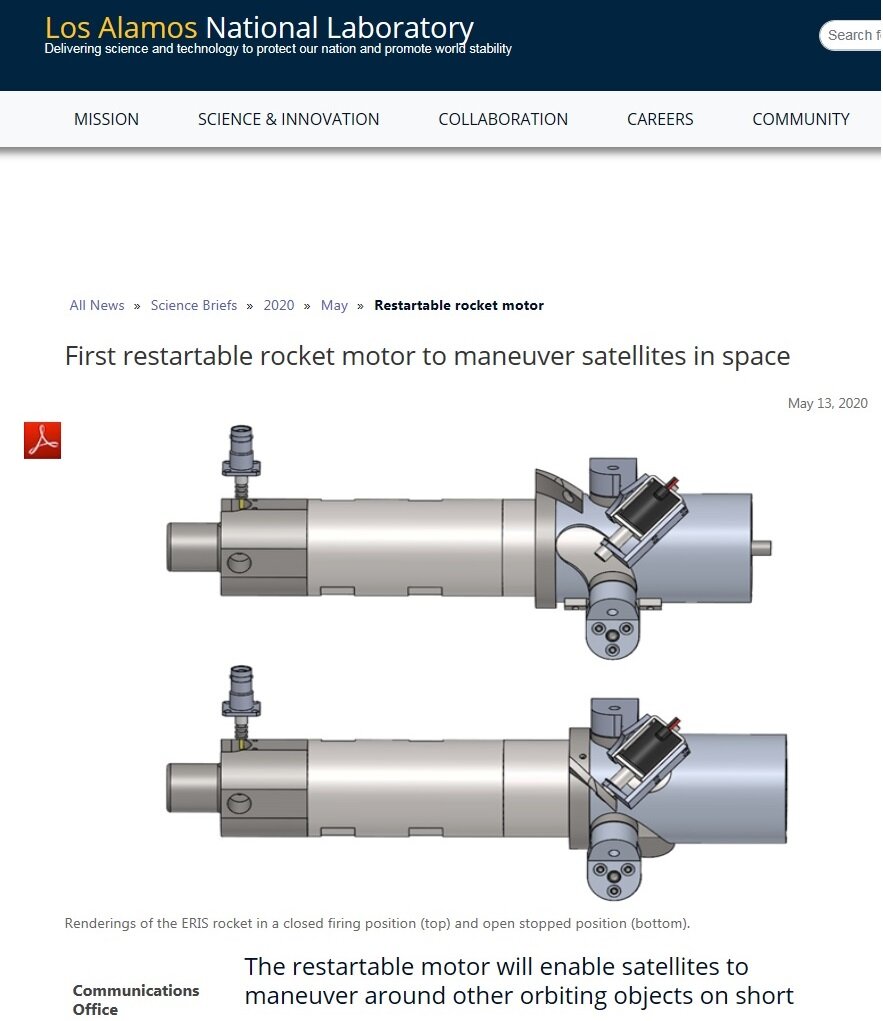 Снимок экрана заметки на сайте LANL
