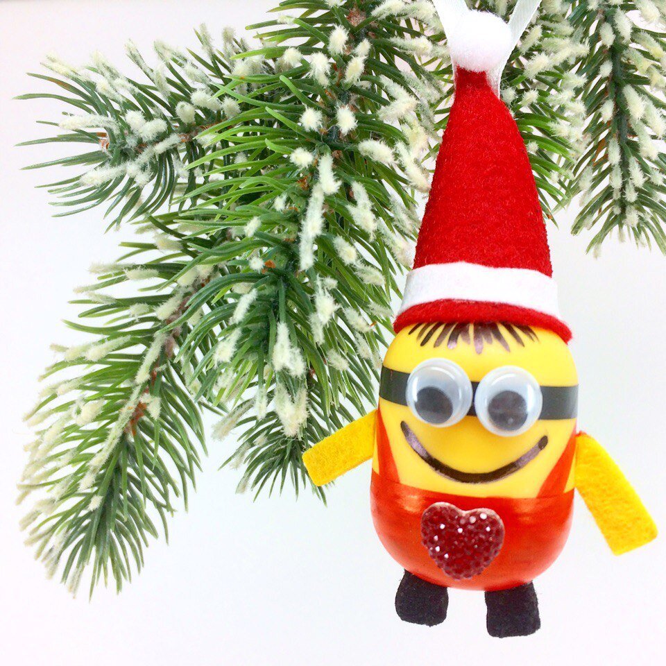 Украшение на ёлку «Миньон» 🎄😜🎄. Автор Василий Баранов.
