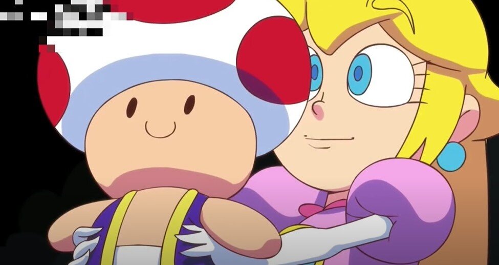 Кадр из мультфильма о принцессе из грибного королевства 