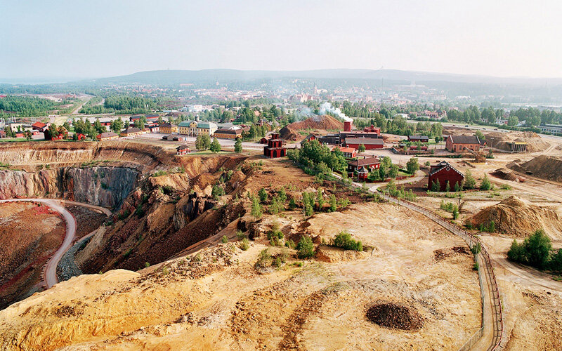 Медный рудник Фалун в Швеции