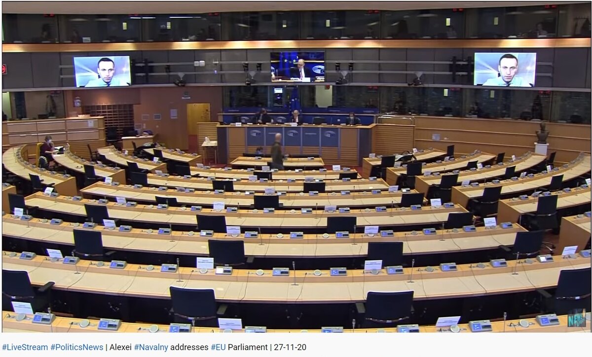 Выступление блогера в Европарламенте аншлагом назвать сложно