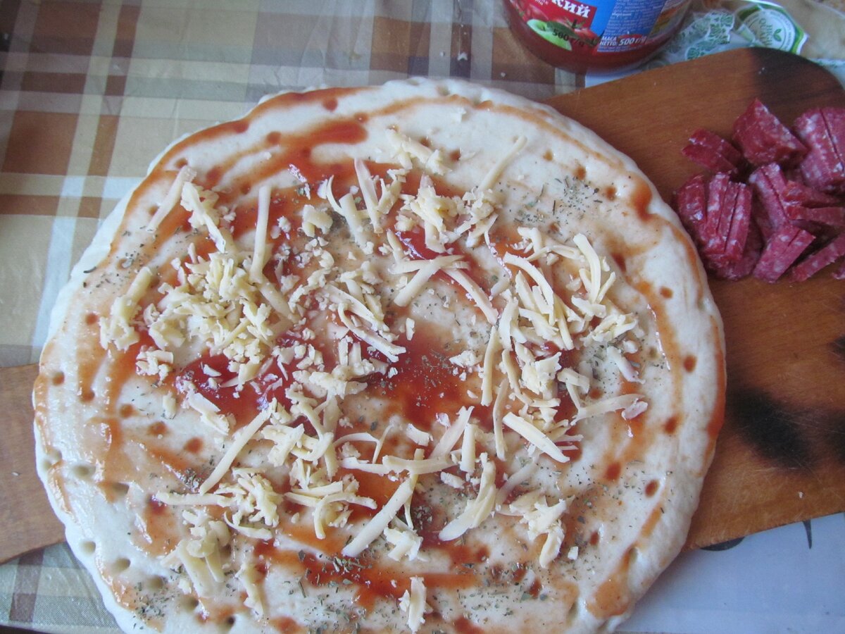 Пицца домашняя за 20 минут
