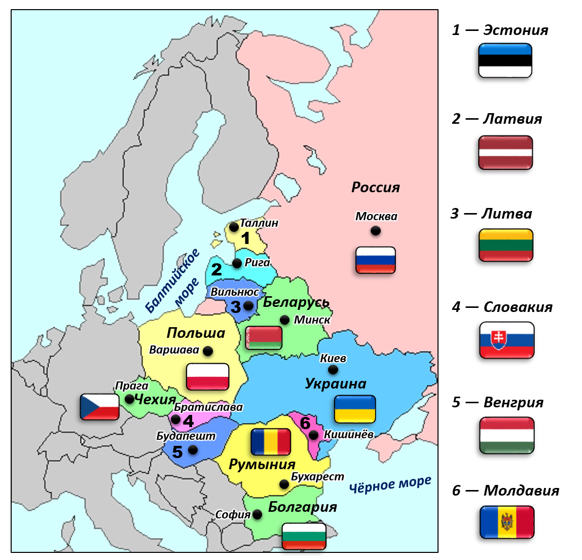 Какие страны входят в восточную. Страны Западной Восточной и центральной Европы. Восточная Европа карта какие страны входят. Страны Центрально Восточной Европы на карте. Страны Восточной Европы список на карте.