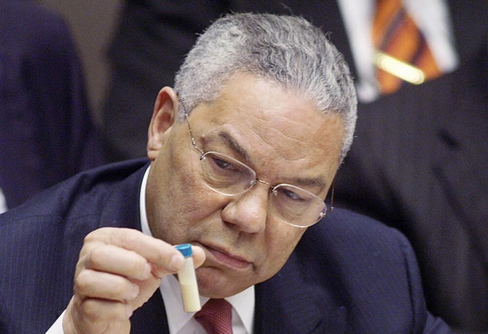 Колин Пауэлл, бывший Госсекретарь США, один из главных мифотворцев утверждал, что Ирак обладает оружием массового уничтожения. Вместо этого американские военные в Ираке обнаружили стиральный порошок... в большом количестве... (фото из открытых источников)