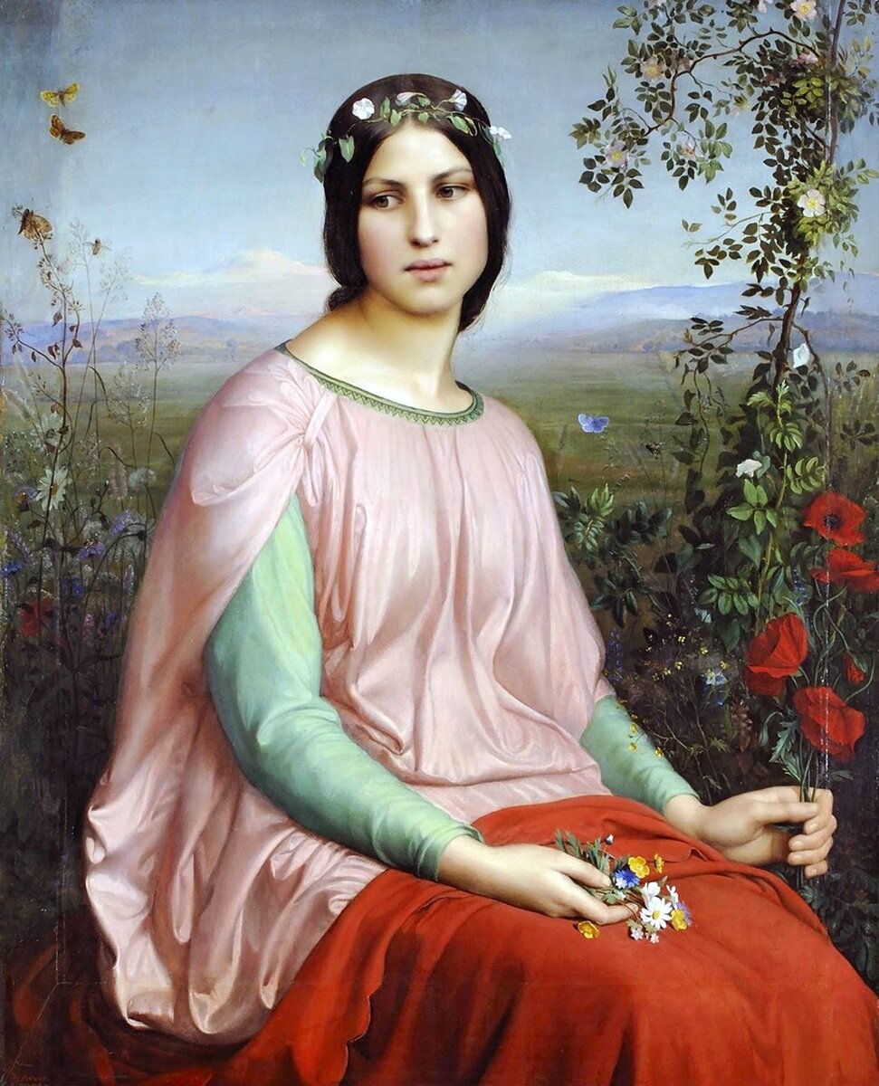 Поэма души. Луи Жанмо (Louis Janmot, 1814 - 1892). Художник Луи Жанмо. Анн-Франсуа-Луи Жанмо. Anne Francois Louis Janmot картины.