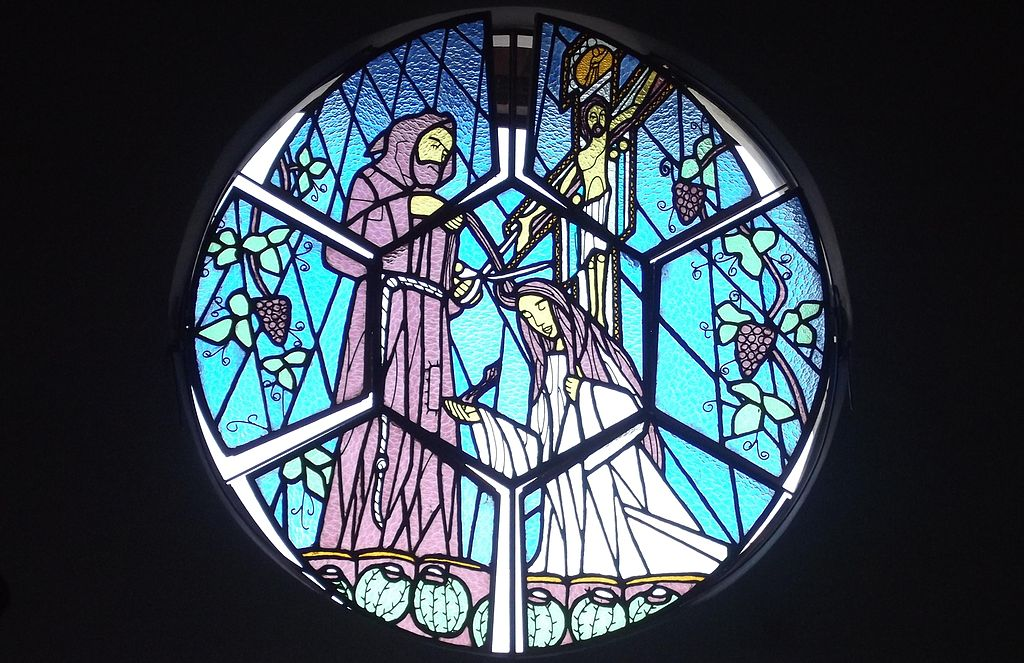 Монастырь Святого Таинства, Каниде, Бразилия. Франциск постригает Клару в монахини 