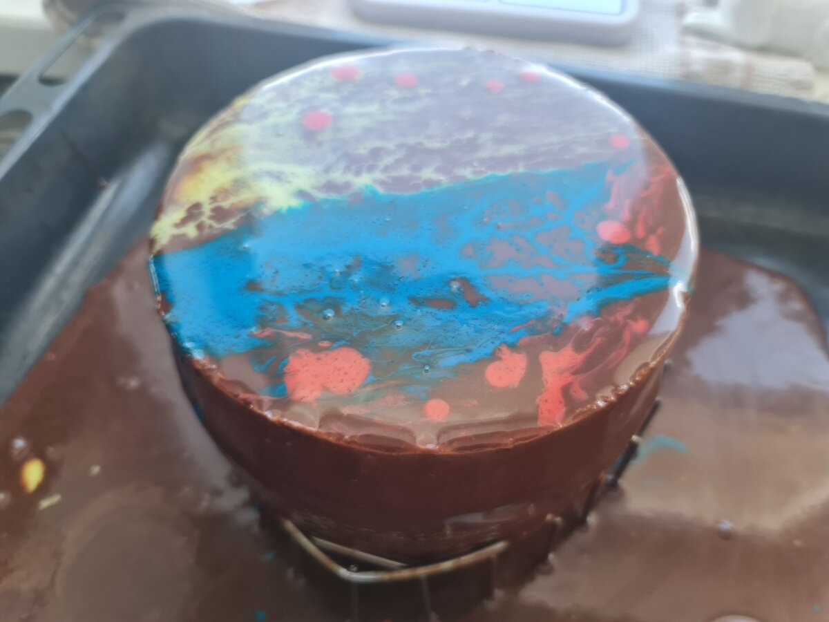 Цветная зеркальная шоколадная глазурь - пошаговый рецепт с фото на Готовим дома