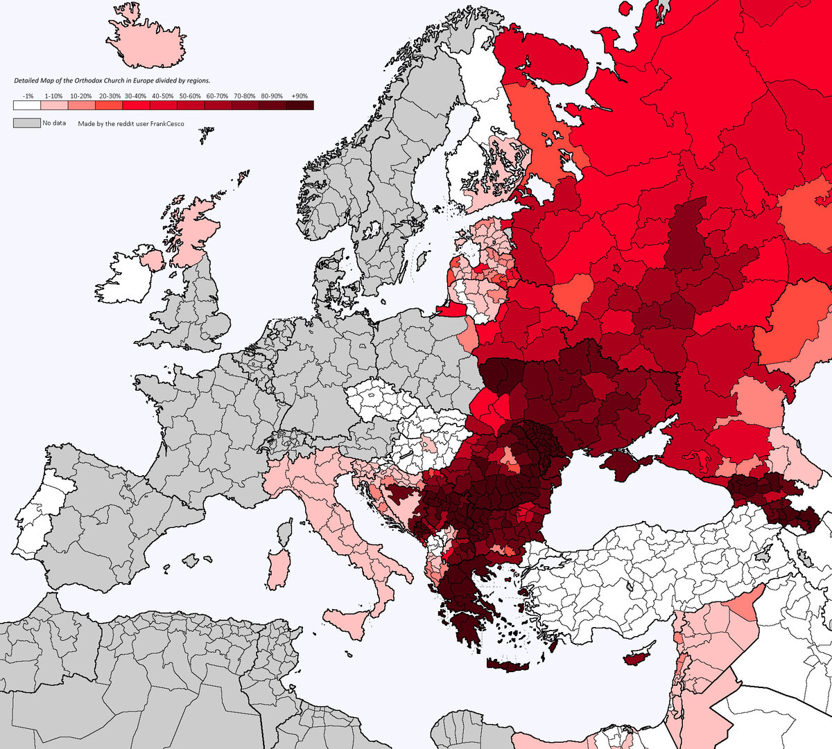 Конфессиональная карта европы