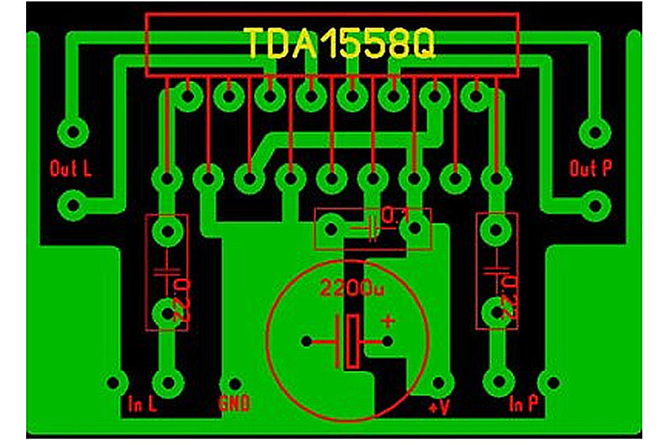 Tda1557 схема усилителя