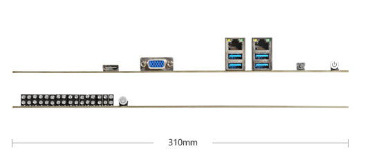 ширина платы.