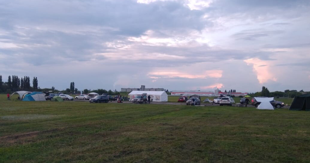 палаточный городок в Верхней Хаве