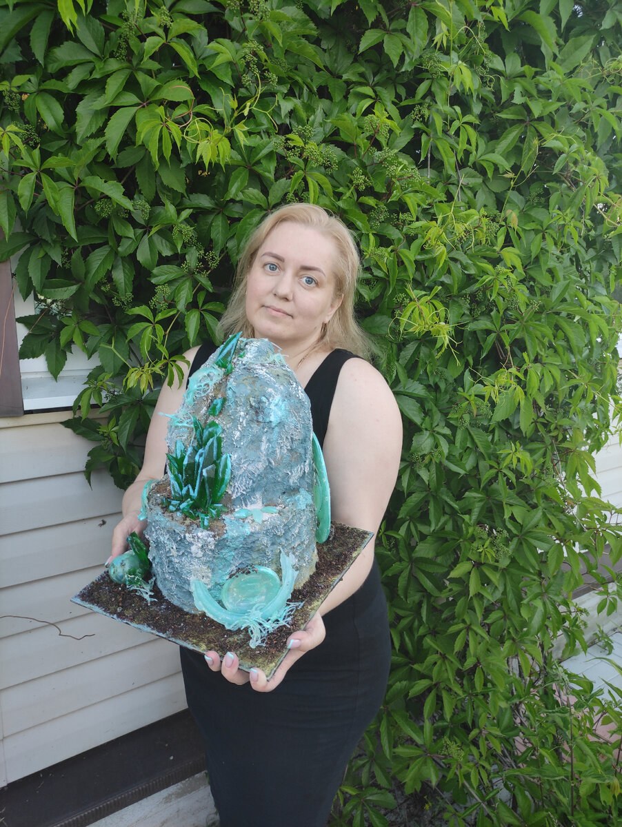 Метеорит получился очень даже весомый!))))